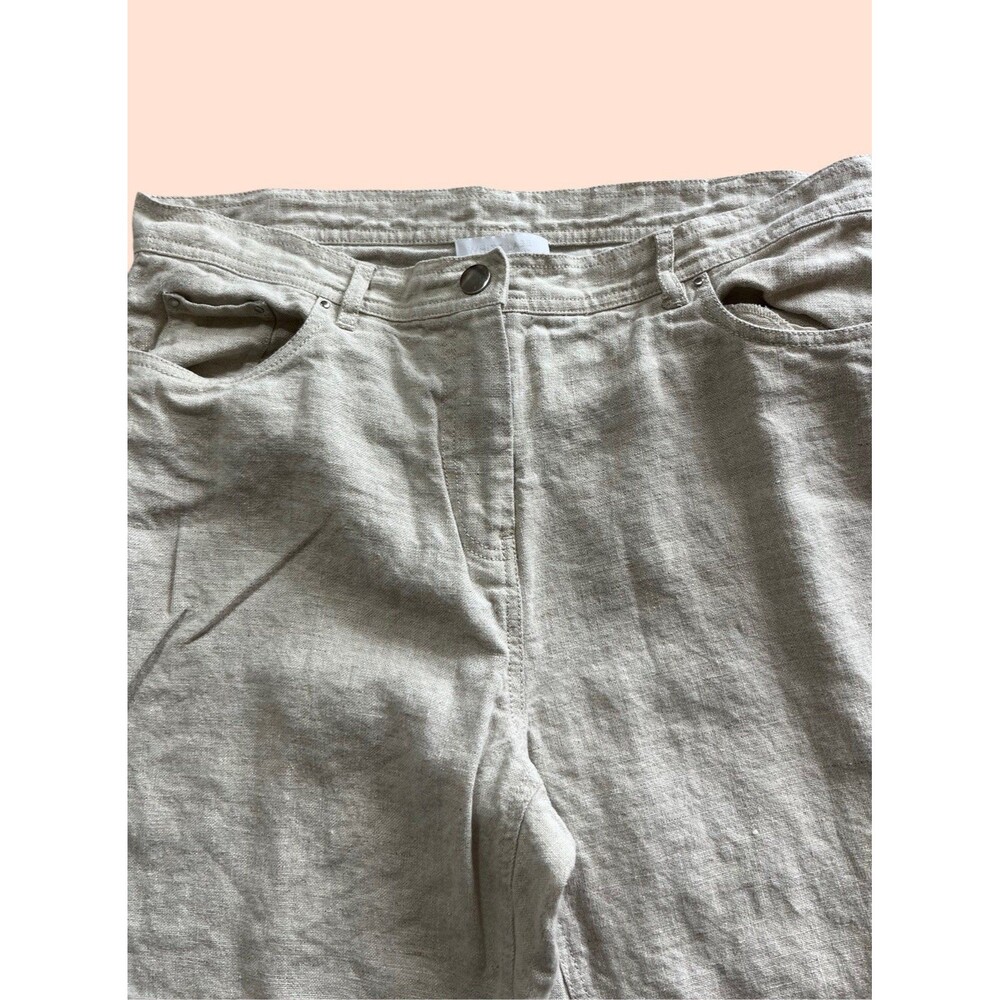 The White Company Natural Linen Colored Linen Pants Size 8 - Picture 6 of 10